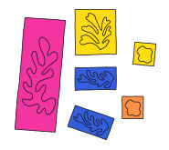 Matisse - Scherenschnitt Collagen - Anleitung