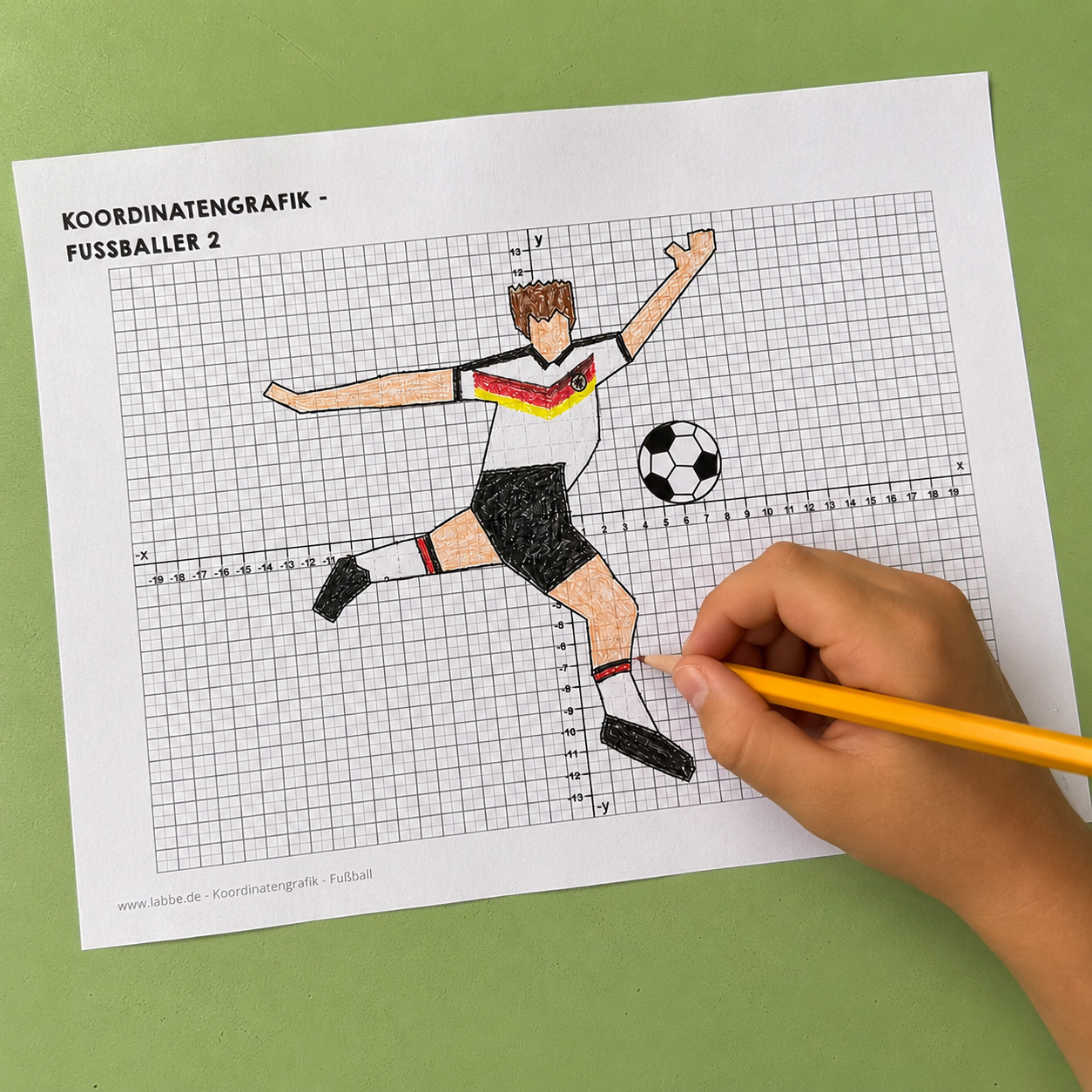 Koordinatengrafik - Fußball PDF