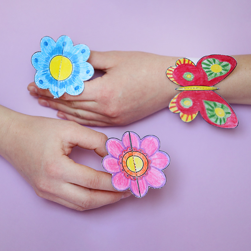 Armbänder aus Papier Armbänder aus Papier