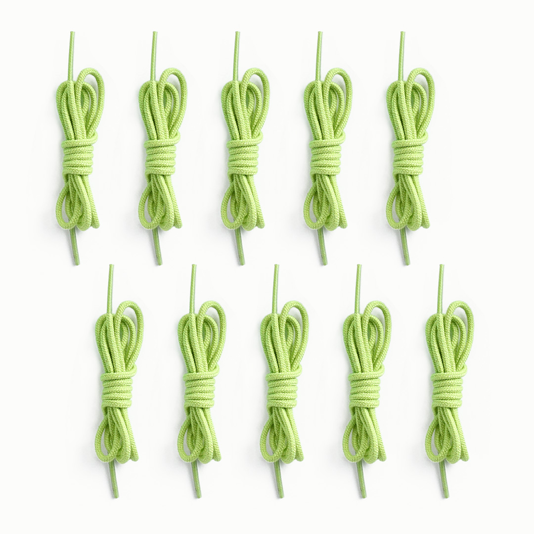 Fädelschnur 90 cm, 10er Pack, gelb Pistazie