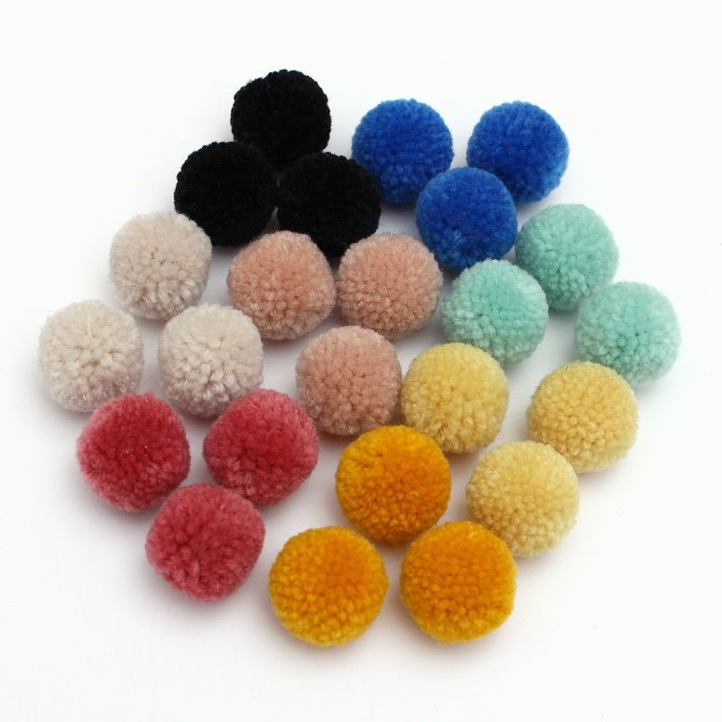 Pompon-Set, Natur Mix