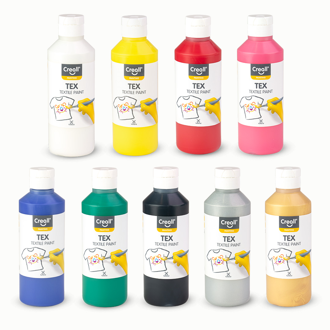 Stoffmalfarben 250 ml zum Bemalen und Gestalten von Textilien für Kinder
