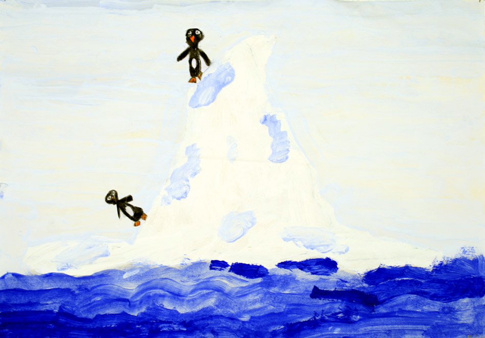 Pinguine auf dem Eisberg von Phillip (8)