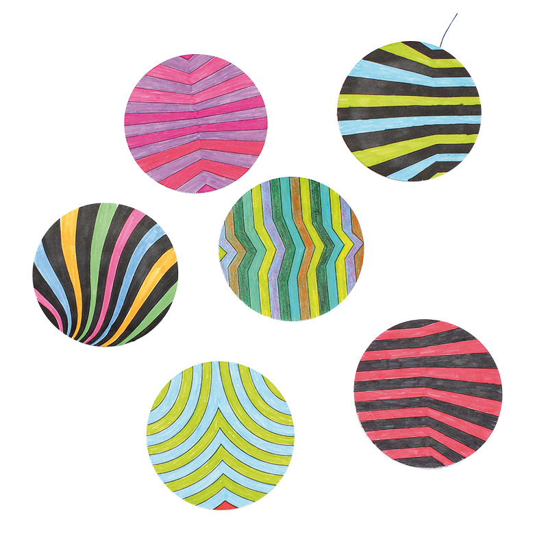 Op-Art Scheiben
