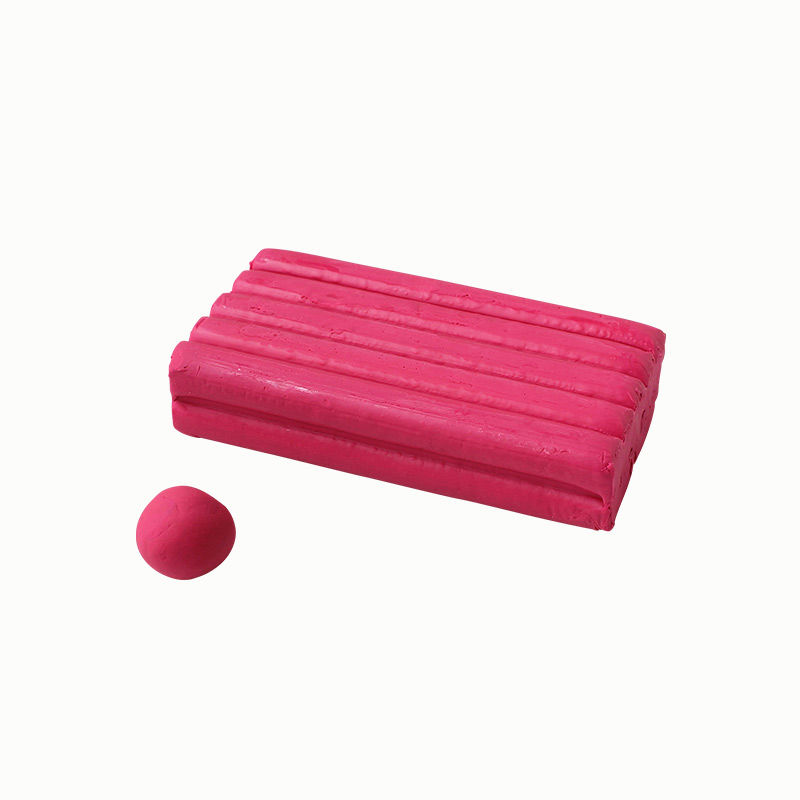 Knete, 250 g Block, weiß Pink