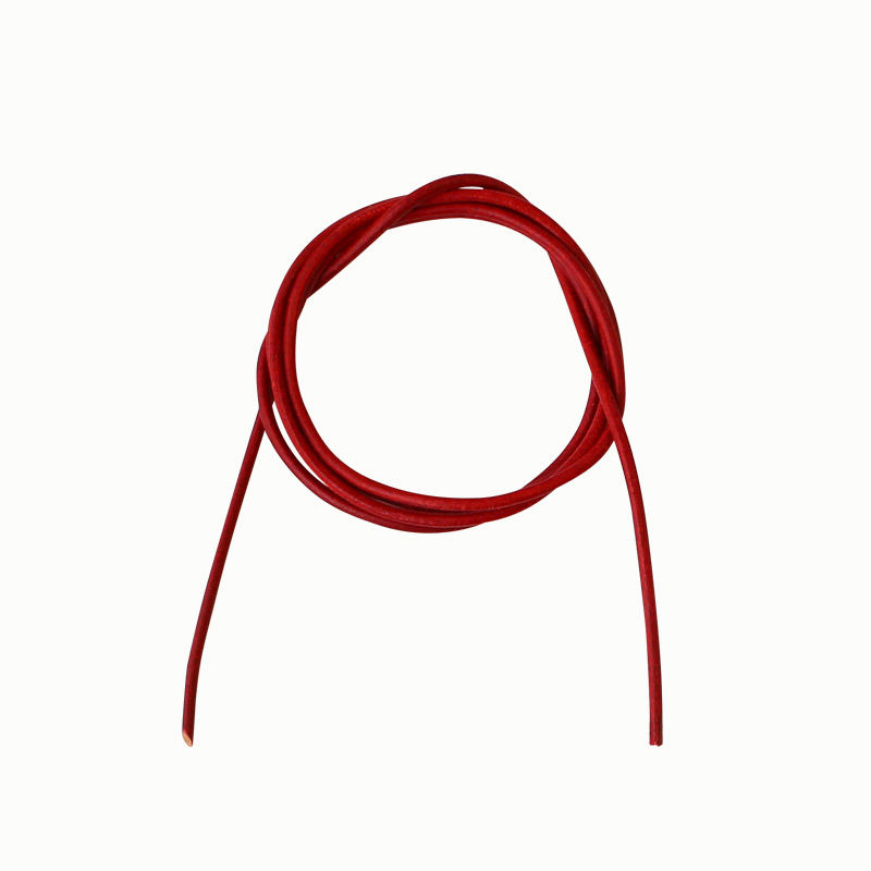 Lederband, 80 cm lang, braun Rot