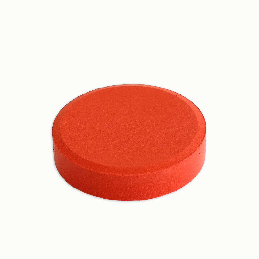 Tempera-Puck 55 mm, weiß Zinnoberrot