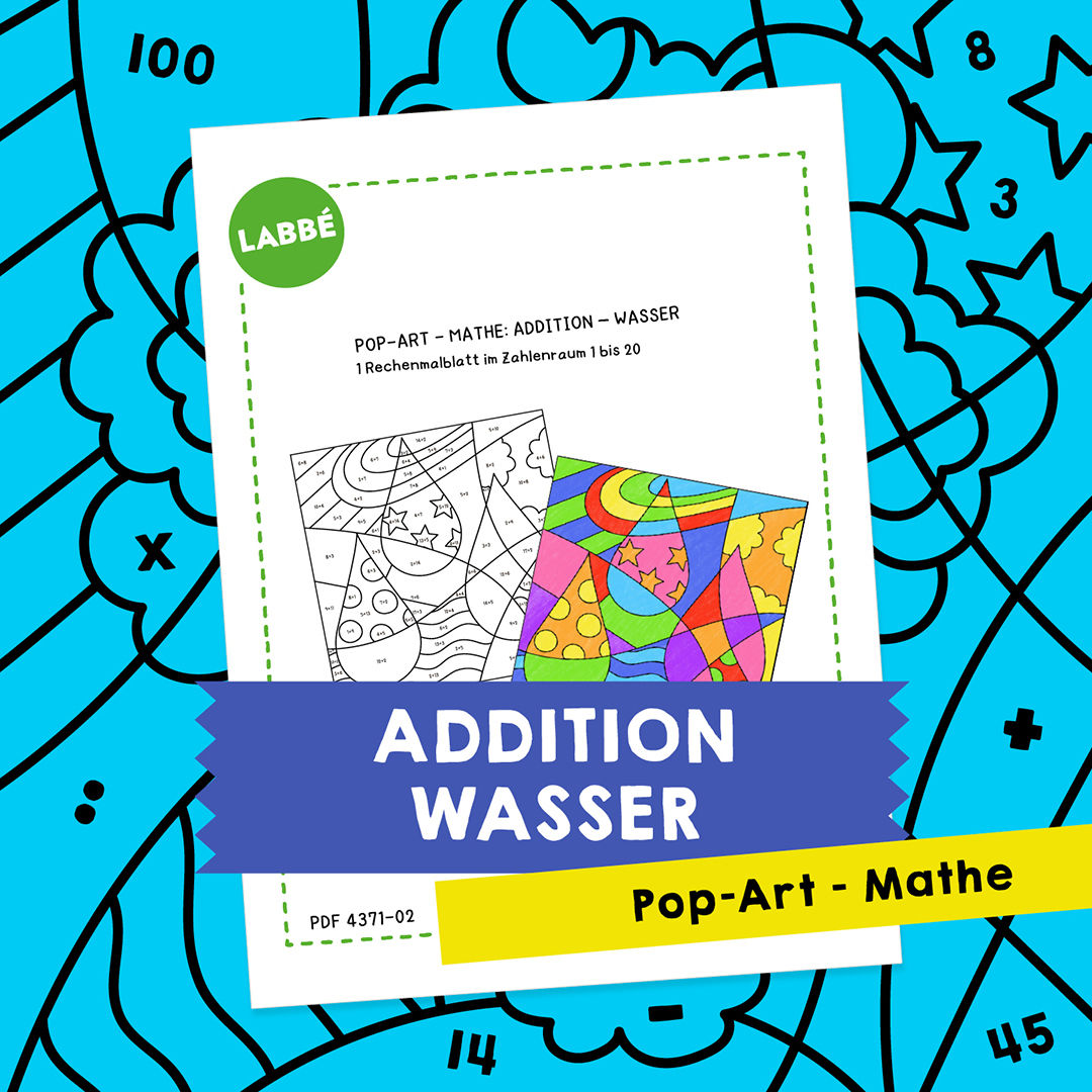 Homeschooling - Pop-Art – Mathe Addition: Wasser PDF