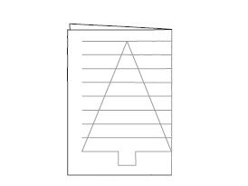 Tannenbäume aus Papier flechten
