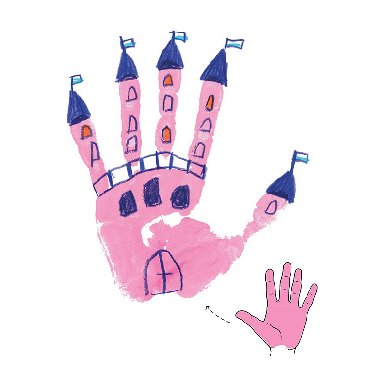 Fingerfarbe: Bunte Handprints für kleine Künstler