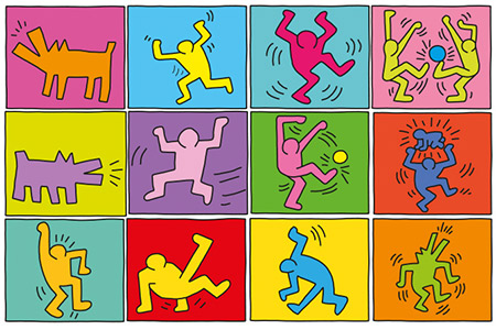 Keith Haring Gruppenarbeit