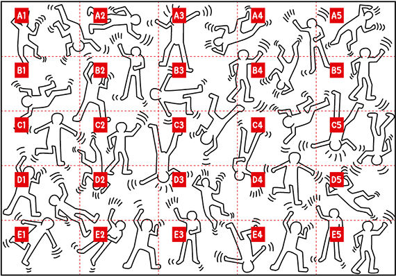 Keith Haring - Tanzfiguren
