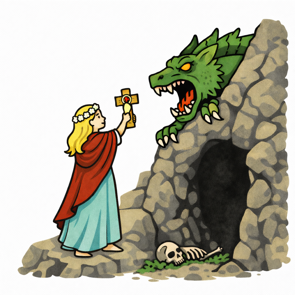 Die Jungfrau am Drachenfels