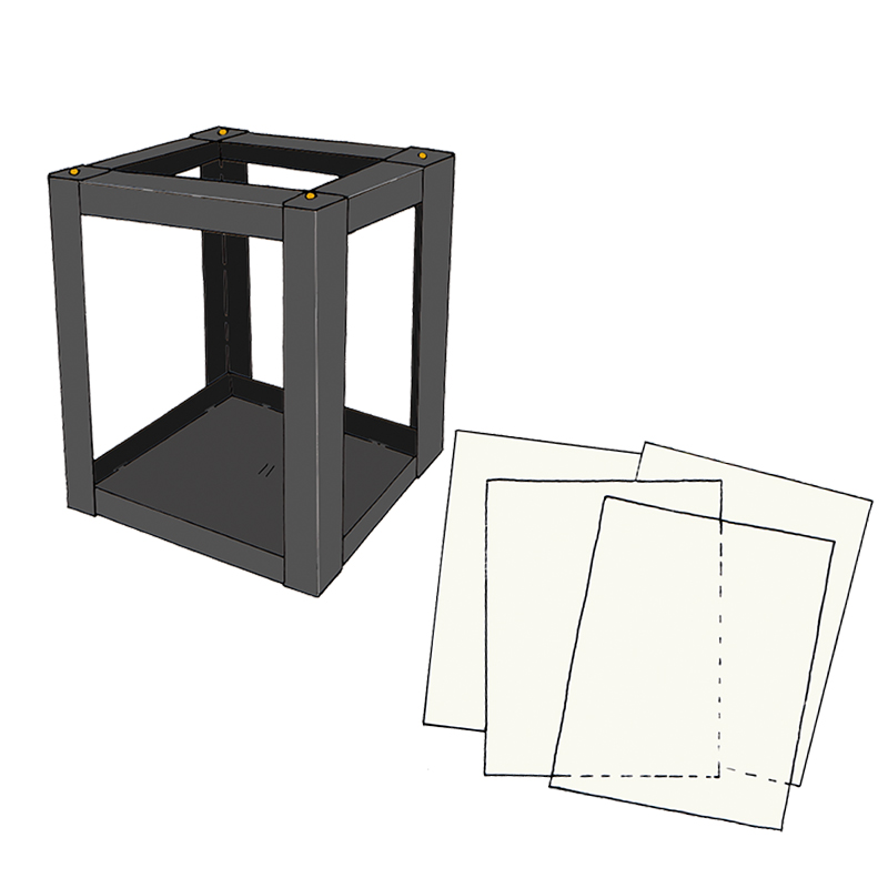 Grundmodell Karton-Laterne