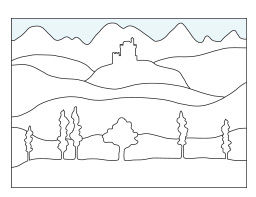 Landschaften malen mit der Farbperspektive - Anleitung