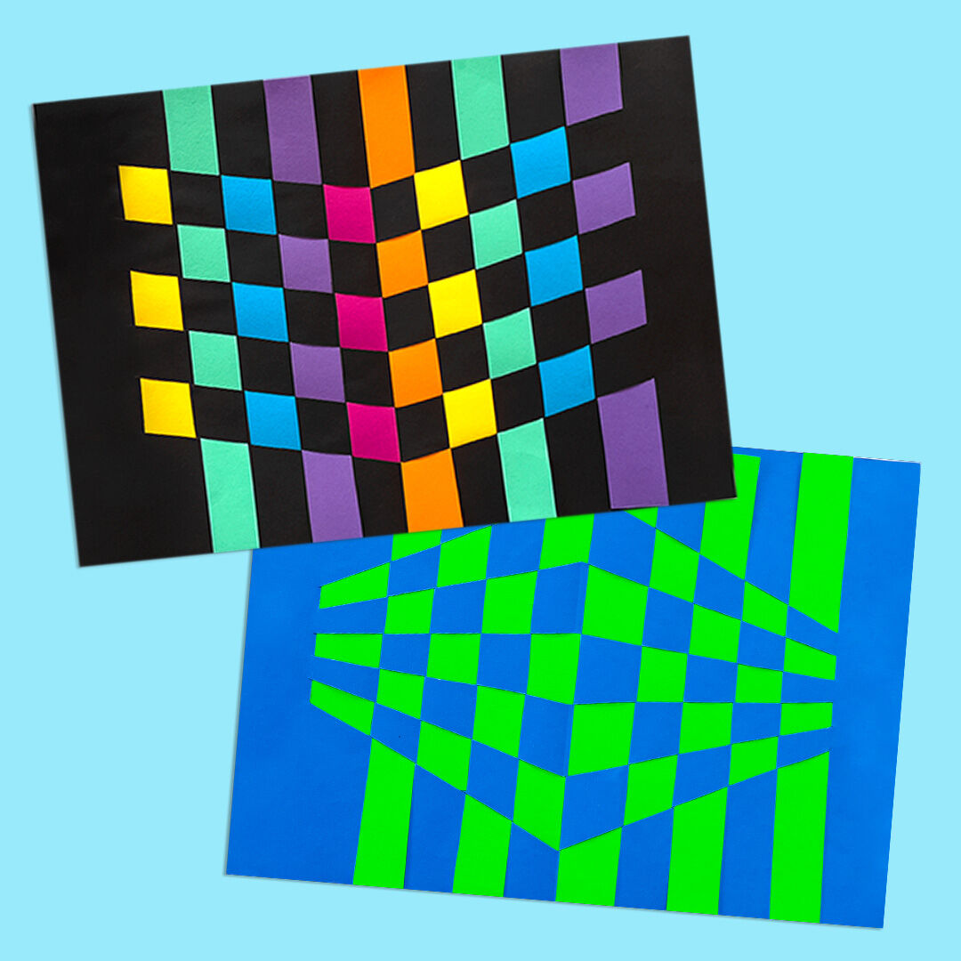 Op-Art Papierweben PDF