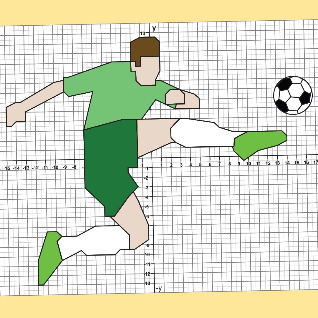 Koordinatengrafik - Fußball PDF