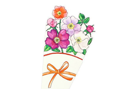 Kleiner Falt-Blumensträuße aus Papier
