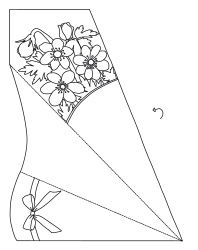 Anleitung - Falt-Blumensträuße aus Papier zum Ausmalen, Ausschneiden und Falten