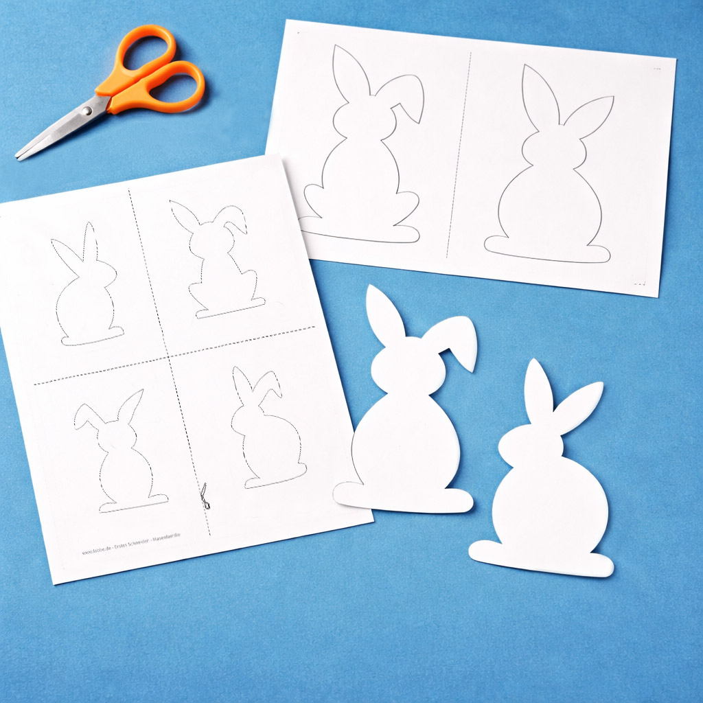 Erstes Schneiden - Hasenfamilie PDF