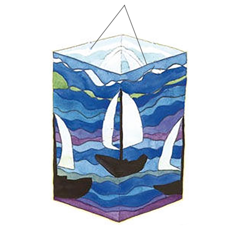 Segelboot-Laterne