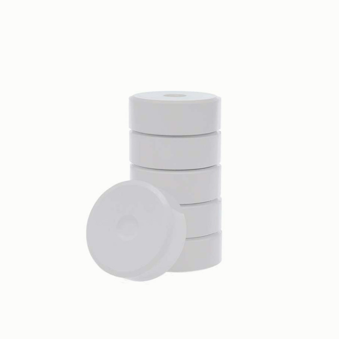 Tempera-Pucks 44 mm, 6er Pack, gelb Weiss