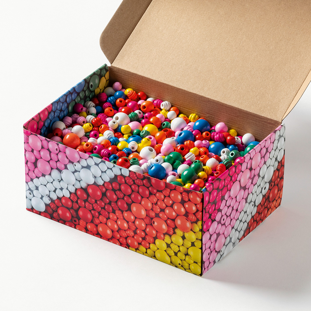  Holzperlen Jumbo Basic, 1 kg