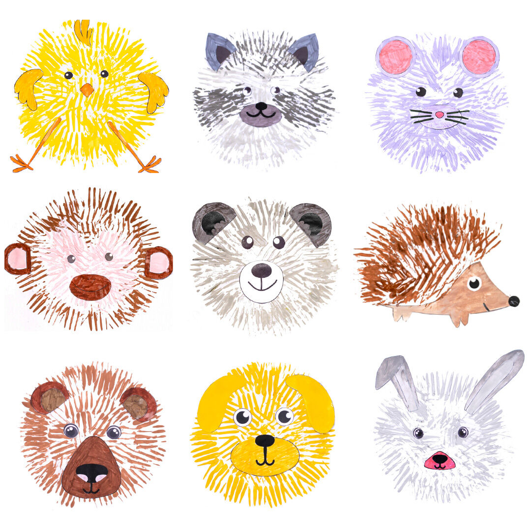 Fork-Print Animals