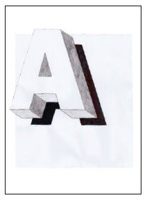 Schwebende Buchstaben ausmalen