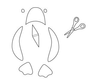 Pinguin-Laterne basteln