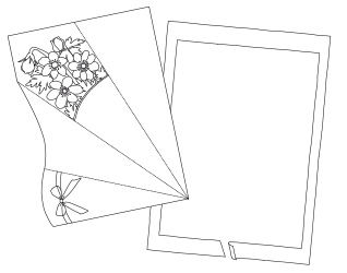 Anleitung - Falt-Blumensträuße aus Papier zum Ausmalen, Ausschneiden und Falten