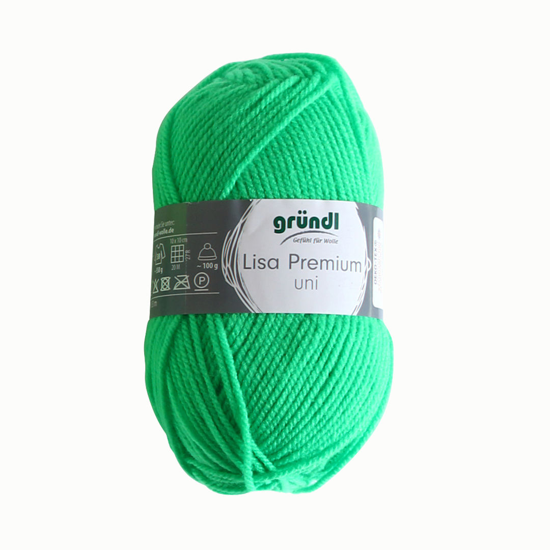 Wolle, 50 g Knäuel, schwarz Grün