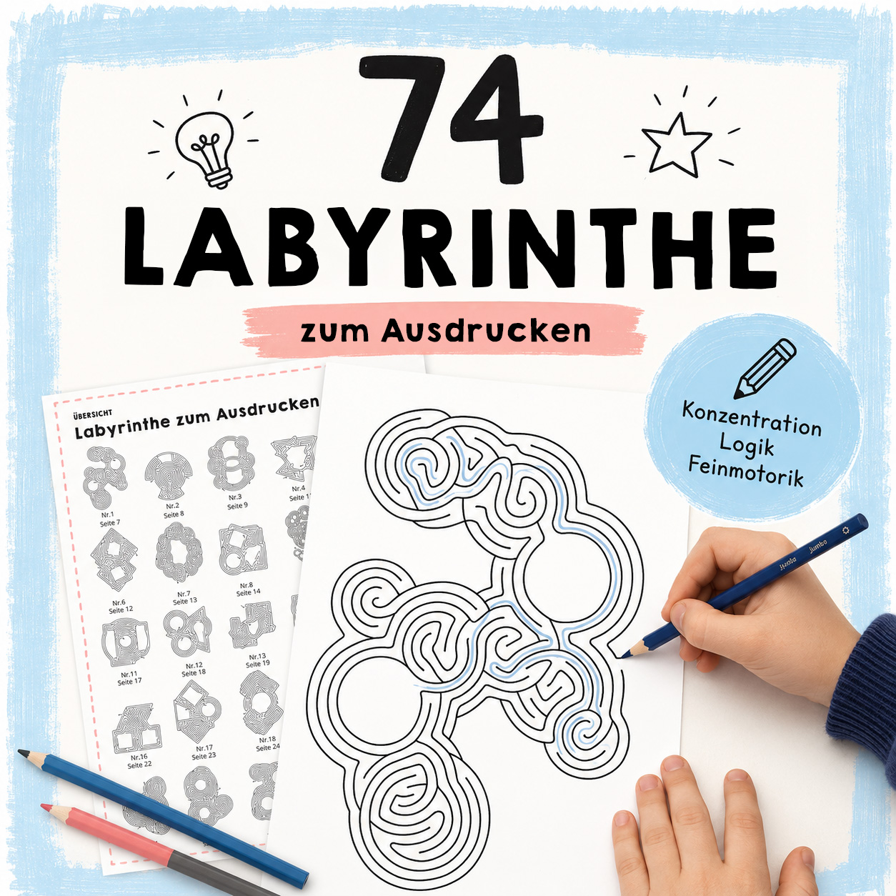 Labyrinthe zum Ausdrucken PDF