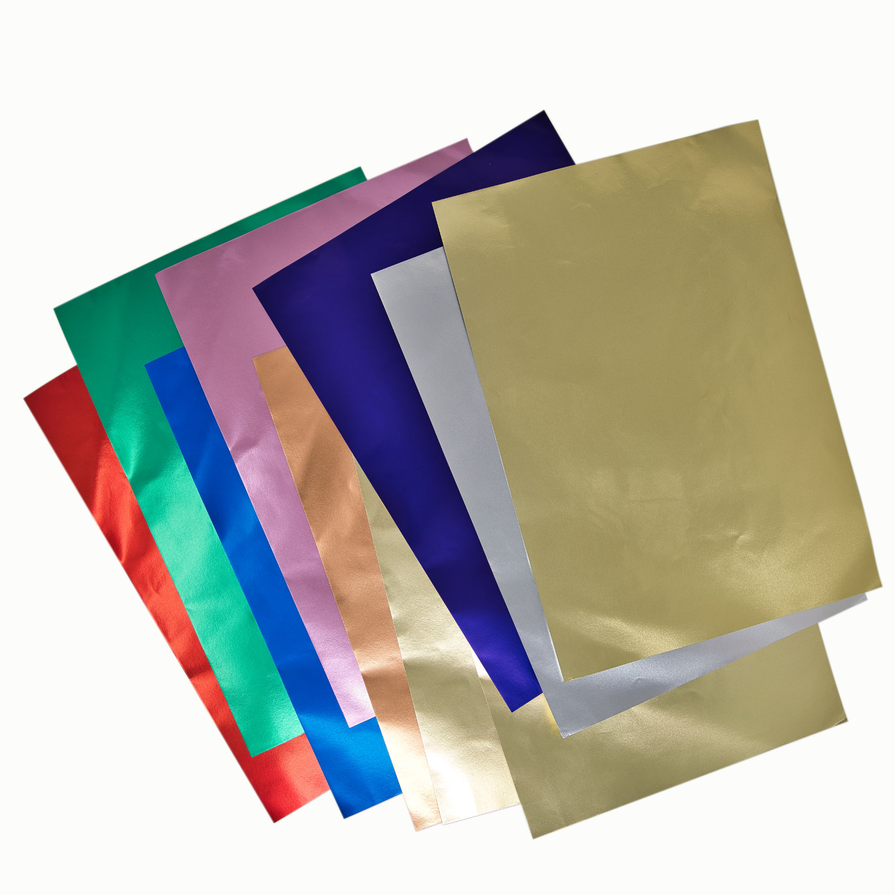 Goldfolien-Sortiment, 10 Blatt, 23 x 33 cm