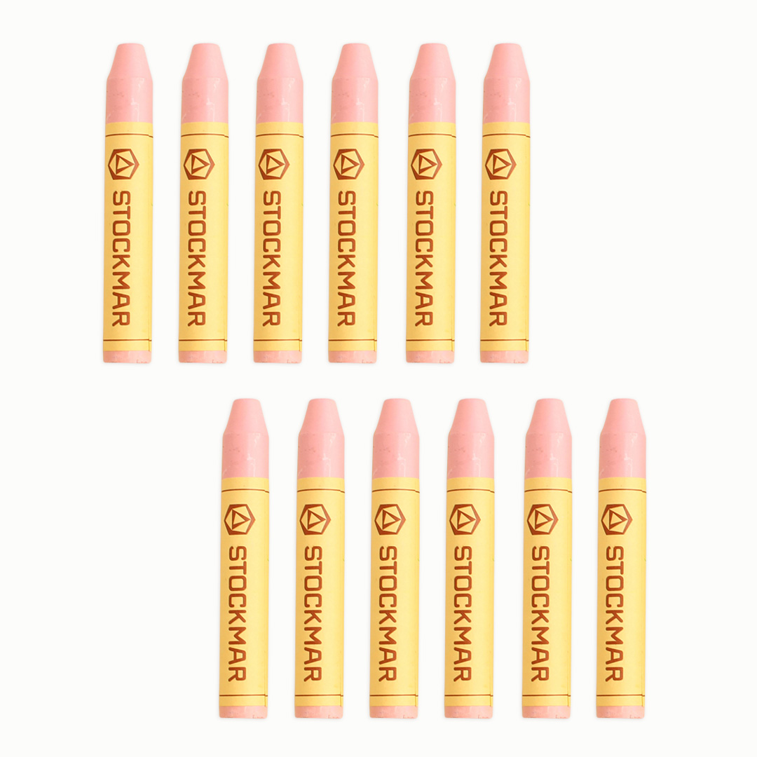 Stockmar-Wachsmalstifte, 12er Pack, zinnoberrot Rosa