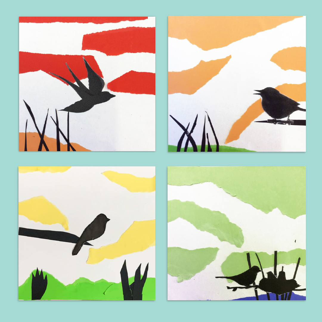 Vogelgezwitscher - Kreativ mit Silhouetten PDF