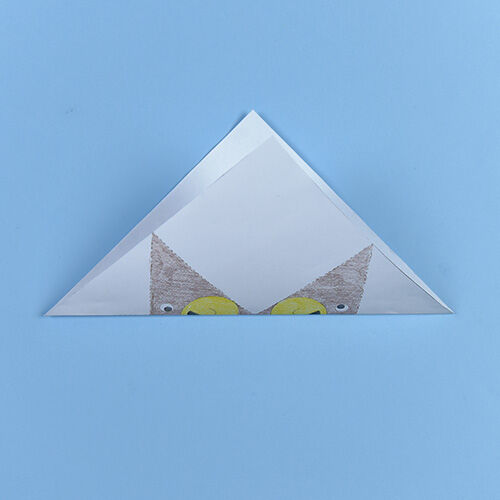 Anleitung Origami-Lesezeichen Tiere falten