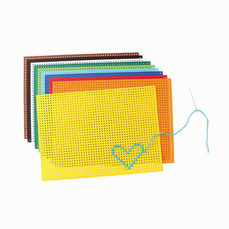 Stickkarton farbig, 10 Blatt