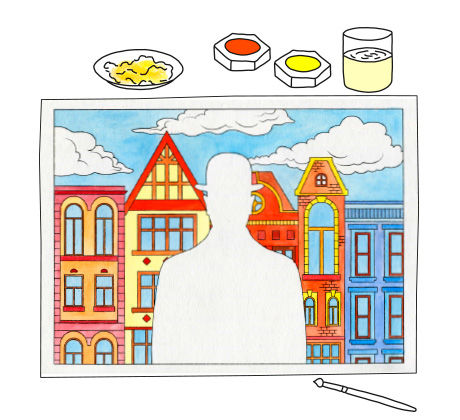 Anleitung für Collagen nach Rene Magritte