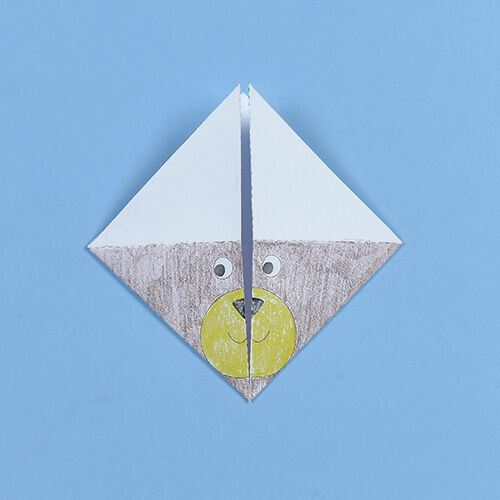 Anleitung Origami-Lesezeichen Tiere falten