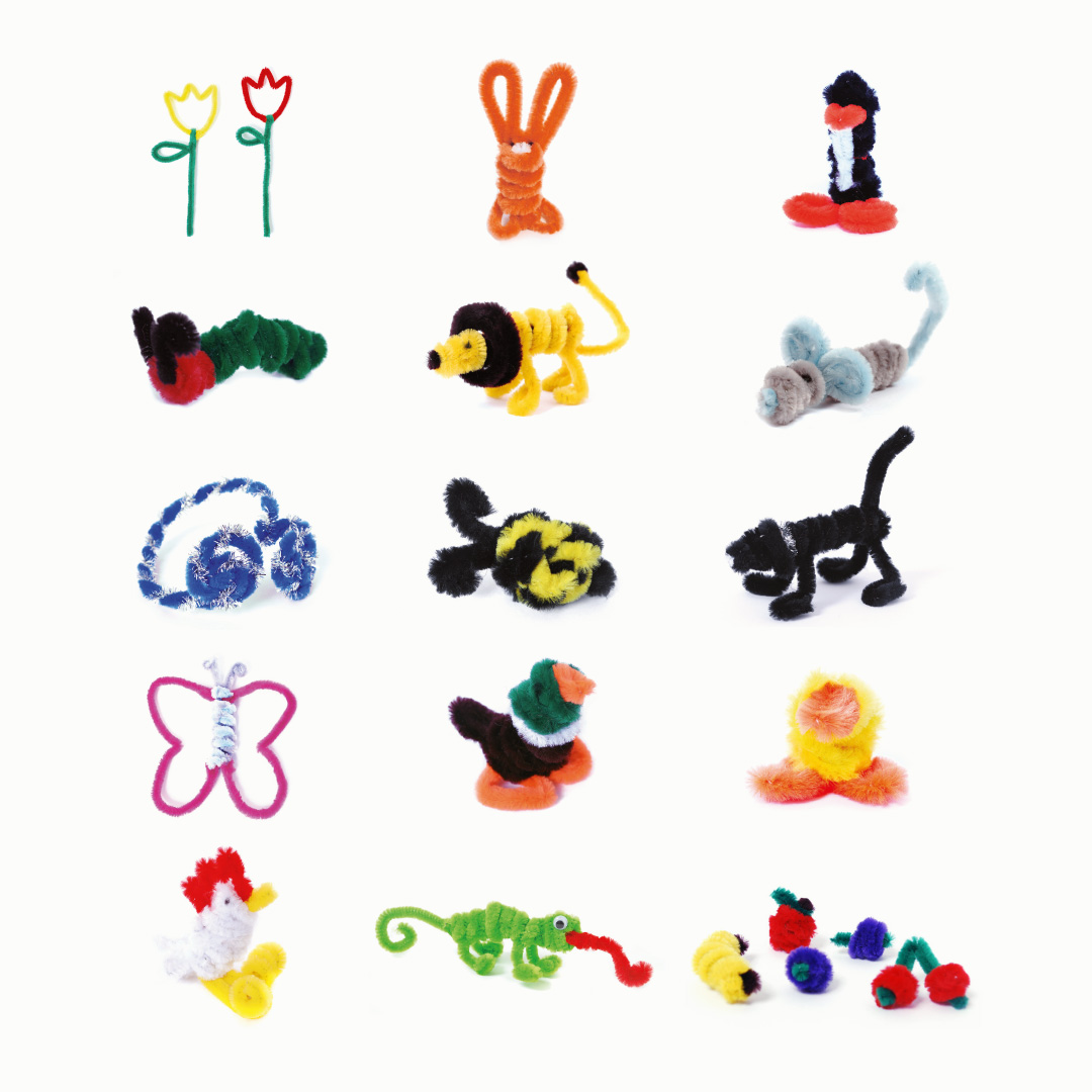 Pfeifenputzer - 15 Ideen für Kinder zum Basteln mit Pfeifenputzern