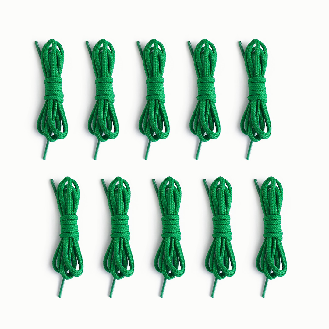 Fädelschnur 90 cm, 10er Pack, gelb Dunkelgrün