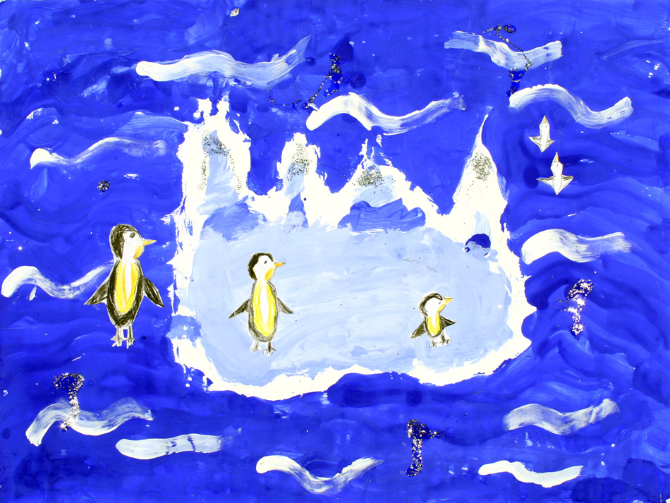 Pinguine auf dem Eisberg von Matilda (8)