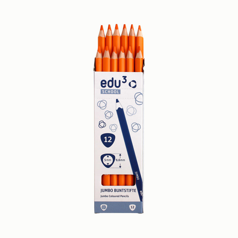 Jumbo Tri, 12 Stifte, blassrosa Orange