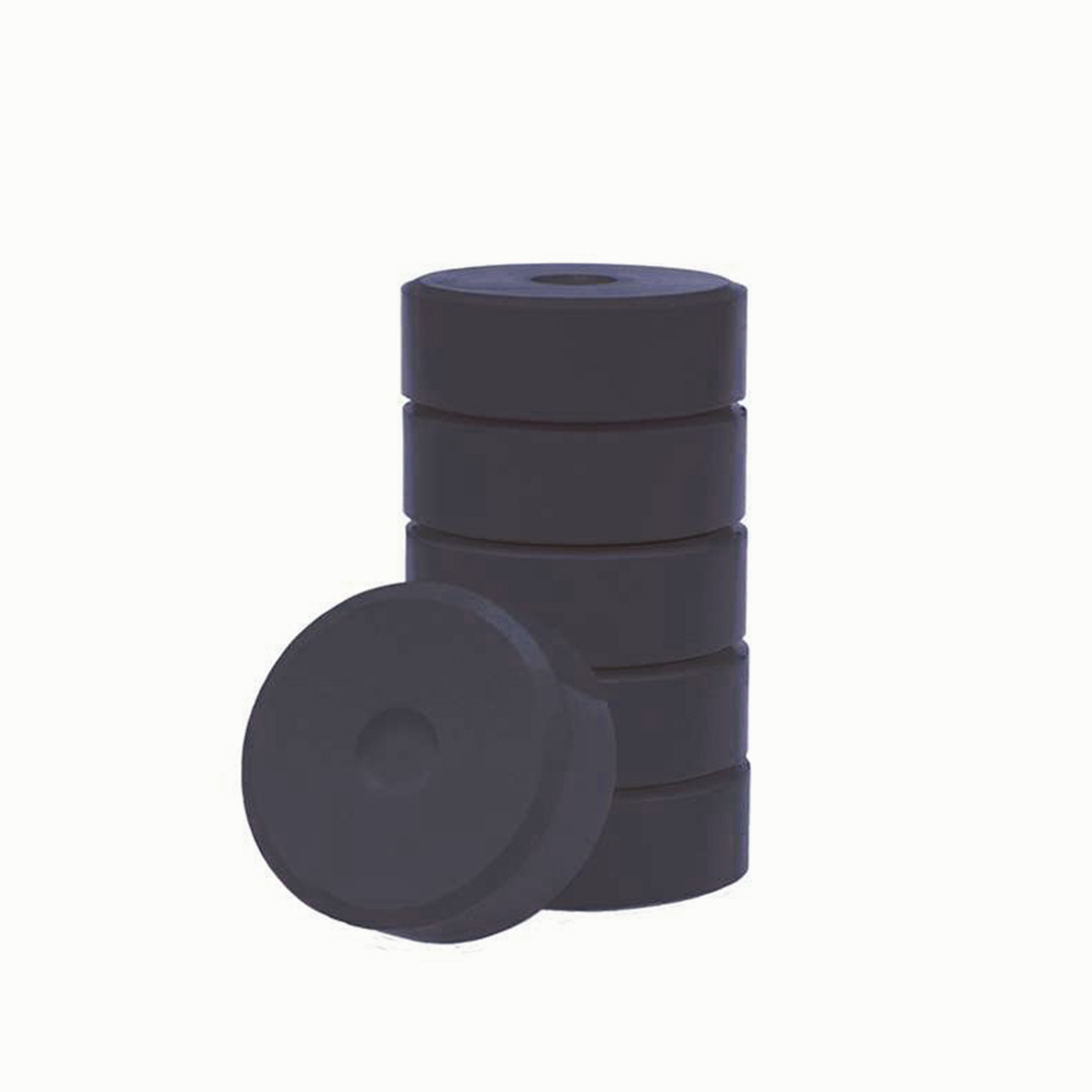Tempera-Pucks 55 mm, 6er Pack, mittelblau Schwarz