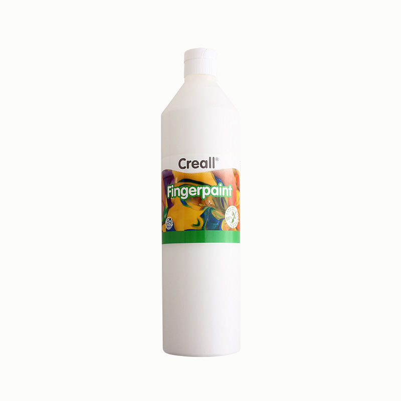 Fingerfarbe, 750ml Flasche, schwarz Weiss