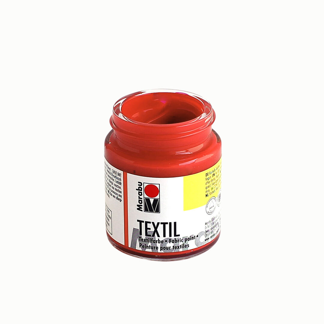 Stoffmalfarbe 50 ml, kirschrot Rot