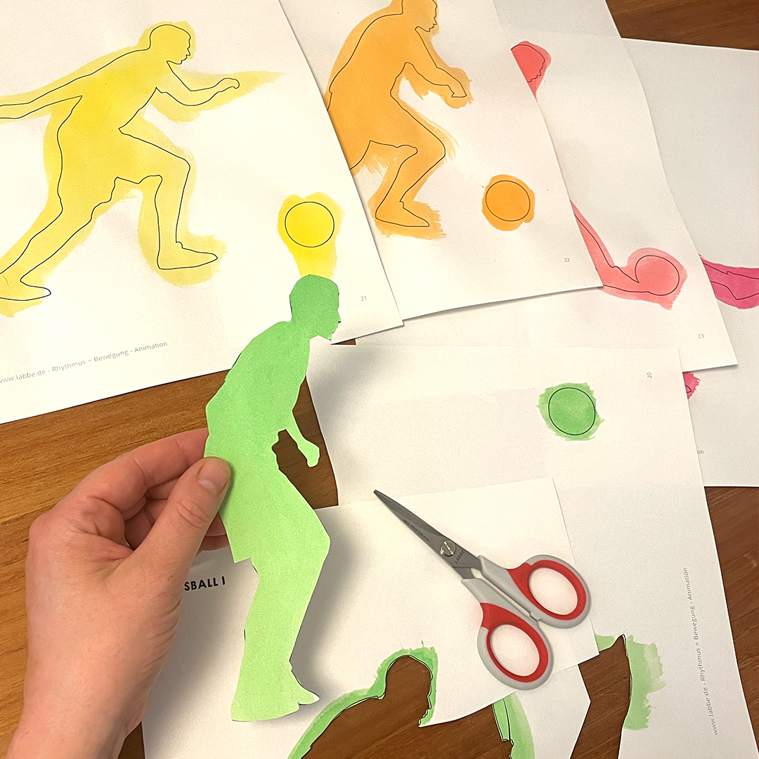 Fussball Silhouetten ausschneiden