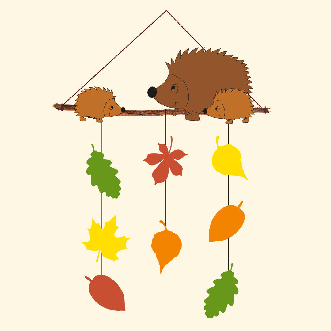 Herbst-Mobile - Igel PDF