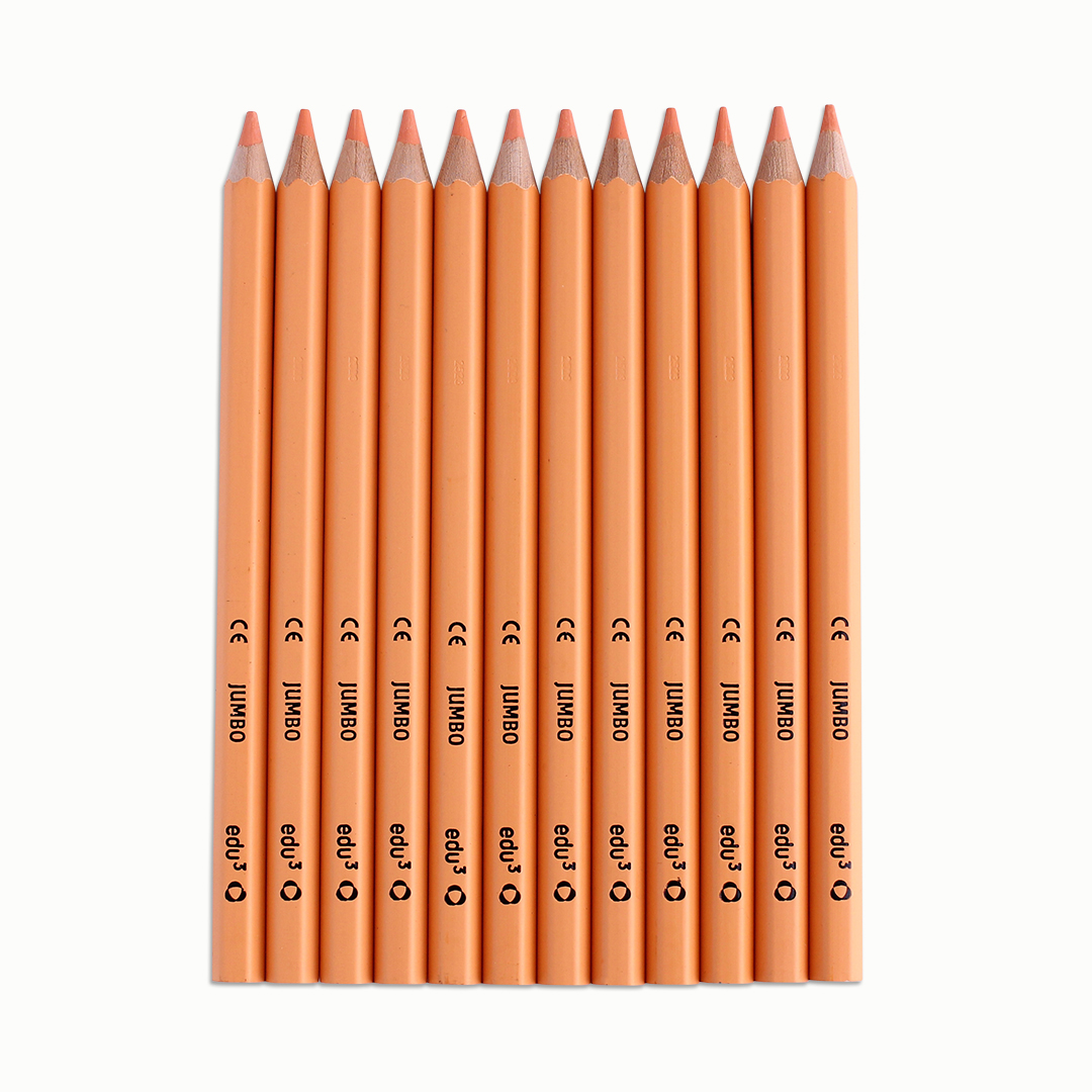 Jumbo Hex, 12 Stifte, blau Blassrosa